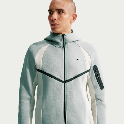Nike Tech Men's Color-Block Full-Zip Fleece Windrunner Jacket